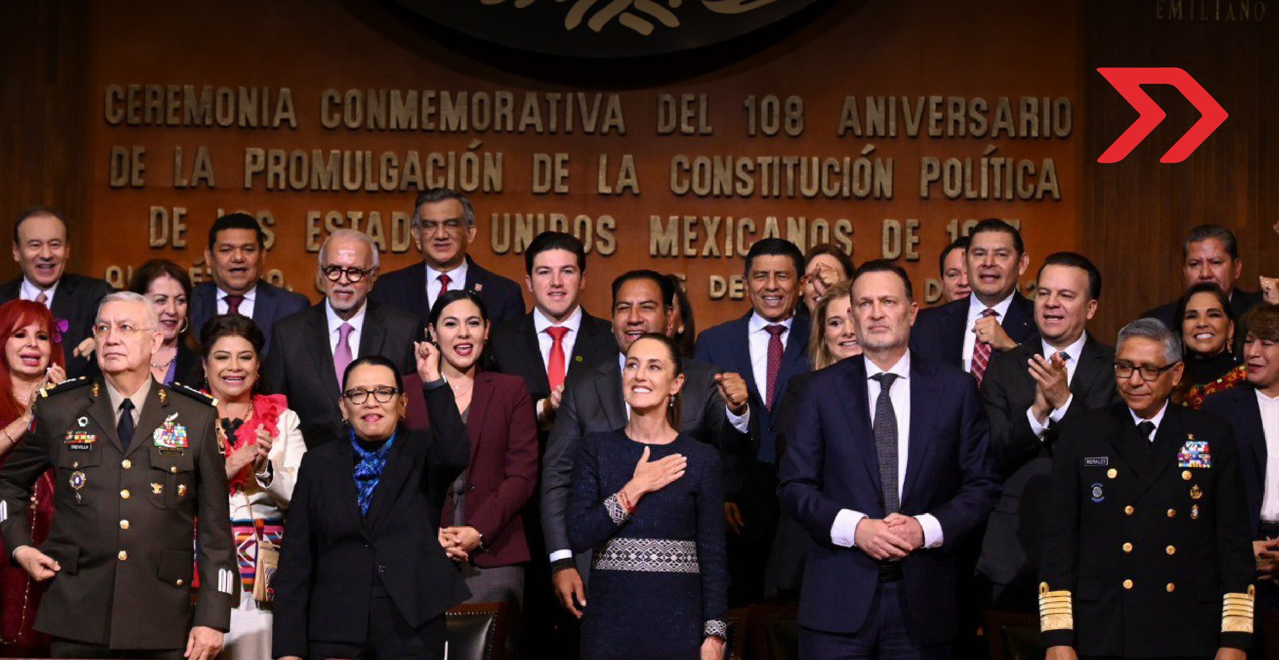 En el 108 aniversario de la Constitución, Sheinbaum aborda temas de reformas claves
