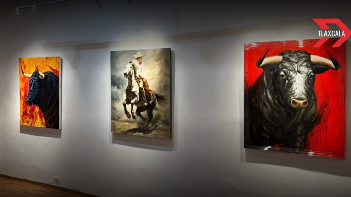 Kevin Cabrera expone 'El color de la Tauromaquia' en Tlaxcala