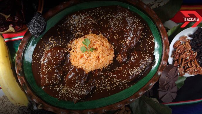Fiestas patronales con mole en Tlaxcala